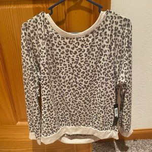 Leopard print sleep shirt